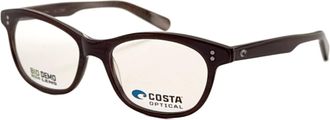 Costa Costa del Mar Womens Mariana Trench 110 48 mm Maroon Horn Opticals