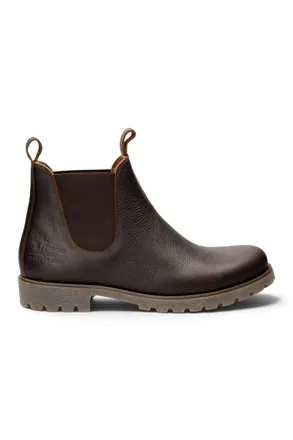 Panama Jack Panama Jack Mens Chestnut Brown Leather Waterproof Chelsea Boots - Biar C2