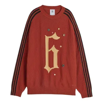 adidas x Song For The Mute 006 Graphic Relaxed Sweater Red KC0327