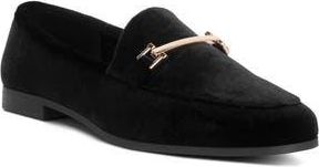 London Rag Evelio Horsebit Velvet Loafer in Black at Nordstrom Rack, Size 5