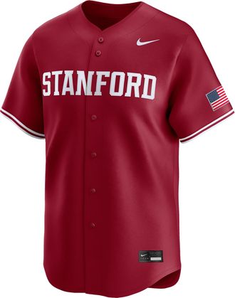 Nike Stanford Nike Mens College Limited Baseball Jersey in Red | UNBB0DAMSDN-0YS