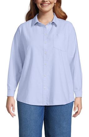 Lands End Oxford Shirt in Light Clear Blue Sky at Nordstrom, Size 3X