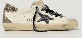Golden Goose Sneakers Super-Star Golden Goose in pelle used e glitter