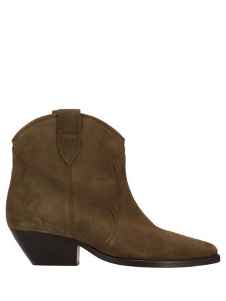 Isabel Marant Olive Solid Pointed Toe Boots