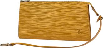 Louis Vuitton Yellow Epi Leather Pochette Pouch (Pre-Owned)