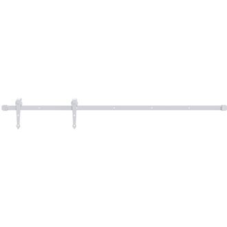 vidaXL Vidaxl - Kit Herrajes Para Puertas Correderas De 200 Cm De Acero Blanco