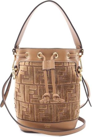 Fendi Pre-owned Fendi Mini Zucca Canvas Mon Tresor Bucket Bag Ladies 9INMCQ2BEWTHGFF2