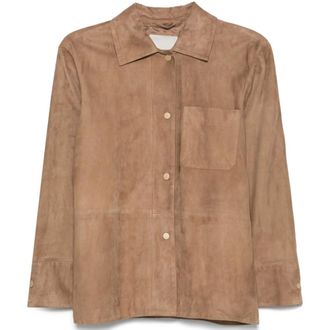 Max Mara Light Jackets, female, Brown, Size: S Fresia Jacket