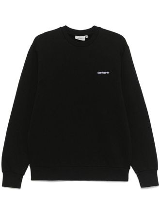 Carhartt Work in Progress Sweater met script-borduurwerk - Zwart
