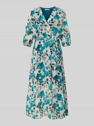 Zabaione Midikleid in Wickel-Optik Modell Mo44moo in Tuerkis, Gr&ouml;&szlig;e XXL