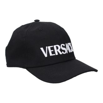 Versace Gorra de Algod&oacute;n - Accessories - Hombre - Negro - ONE SIZE