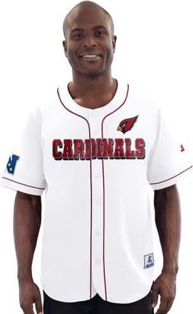 Starter Mens Starter White Arizona Cardinals Relay Full-Button Baseball Jersey at Nordstrom, Size X-Large