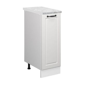 Vicco Armadio cucina dispensa alto R-Line, Bianco casa di campagna, 30 cm PL Marmo, Vicco