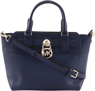 Michael Kors Pre-owned Handbags, female, Blue, Size: ONE SIZE Pre-owned Leather Handbag