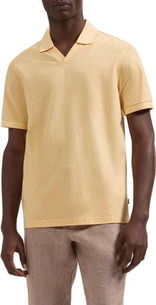 Bugatchi Tipped Johnny Collar Polo in Jojoba at Nordstrom, Size Xx-Large