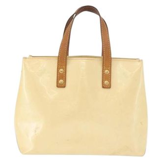 Louis Vuitton Bolso de mano de charol vintage de segunda mano - Pre-owned - Mujer - Beige - ONE SIZE
