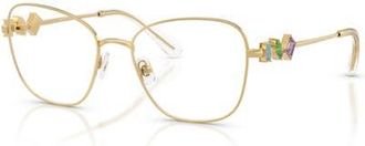 Swarovski 54mm Irregular optical glasses in Gold at Nordstrom