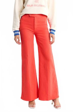 Mother Tab Roller Skimp Pants In Playdate Emberglow