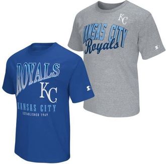 Starter Mens Starter Royal/Heather Gray Kansas City Royals Two-Pack T-Shirt Set at Nordstrom, Size Xx-Large