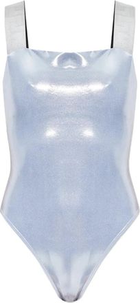 Versace Costume da bagno con dettaglio cinturino - Blu