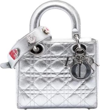 Dior Pre-owned Lady Dior - Dames - Vintage Handtas - Grijs - ONE Size - Vintage