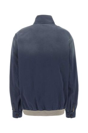 Miu Miu Womens Navy Blue Twill Jacket Divisacalce Giubbini