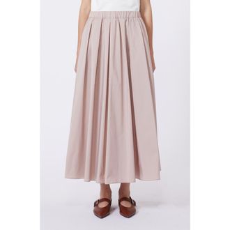 Max Mara Curvato A-Line Woven Skirt in Antique Rose at Nordstrom, Size 8