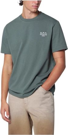 A.P.C. T-shirt Standard Rue Madame Gots - Heren - T-shirts - Groen - M - Katoen - Tops