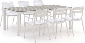 Forza Furniture Forza Vico/Fidenza 220cm dining tuinset 7-delig stapelbaar