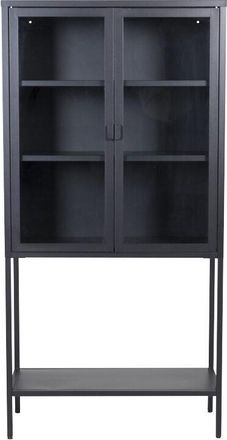 VE DESIGN Design Vitrinenschrank Misha 2-türig, Schwarz