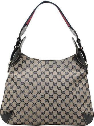 Gucci Pre-owned Gucci GG Canvas Web Horsebit Creole Hobo Ladies INB0IR27TDQYBT76
