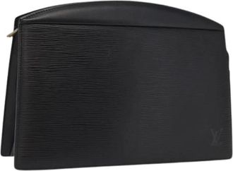 Louis Vuitton Pre-owned Clutches, female, Black, Size: ONE SIZE Pre-owned Vintage Leather Clutch