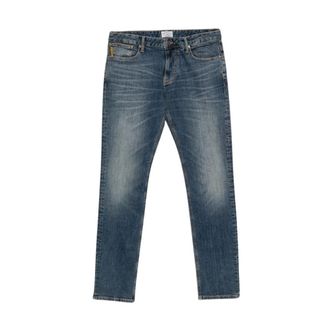 Emporio Armani Jeans, Heren, Blauw, W34, Katoen, Capsule Straight Jeans