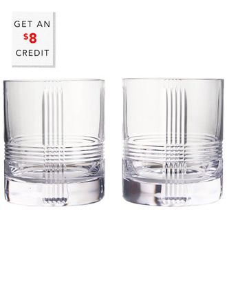 Waterford Marquis By Waterford Set Of 2 Marquis Vector Double Old Fashioned Glasses