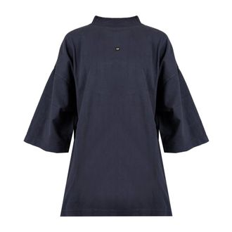 Yeezy by Kanye West Tops, unisex, Blauw, 2Xl, Katoen, Logo Oversized Unisex T-Shirt