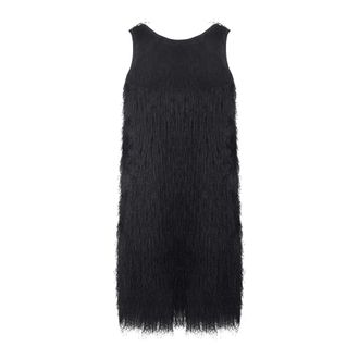8pm Party Dresses, female, Black, Size: XS Anversa Fringe Dress