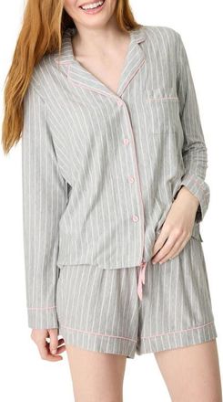 PJ Salvage Lazy Days Pajama Top in Heather Grey at Nordstrom, Size X-Large