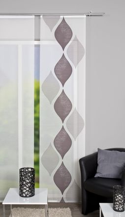 Home Wohnideen Schiebegardine »GENDRY« Paneelwagen 1 Stk. tlg. HxB: 245x60, Schiebevorhang Effektvoile Scherli