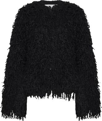Fendi Chaqueta Larga de Cachemira y Mohair - Jackets - Mujer - Negro - S
