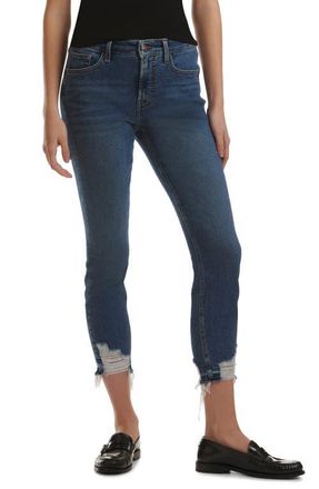 Jen 7 by 7 For All Mankind Frayed Release Hem Mid Rise Ankle Skinny Jeans in Brynn at Nordstrom, Size 12