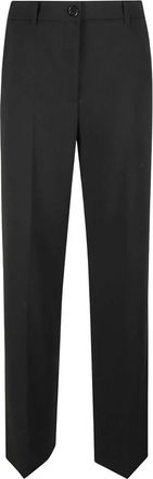 Patrizia Pepe Wide Leg Pant - Dames - Wijde Broeken - Zwart - S - Polyester - Broeken