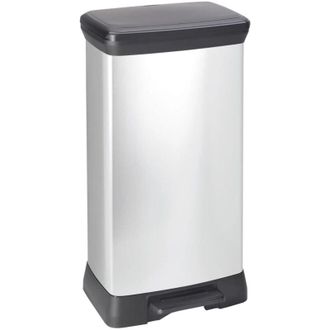 Curver 421865 Curver deco Pedal Bin 50 L Silver 240643