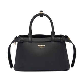 Prada Bolso peque&ntilde;o de piel con hebilla - Bags - Mujer - Negro - ONE SIZE