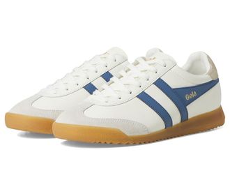 Gola Torpedo Leather Womens Shoes White/Moonlight/Gold : 6.5 B - Medium