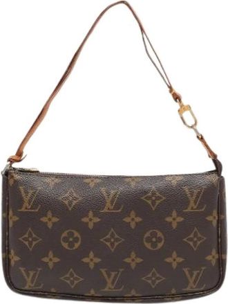 Louis Vuitton Pre-owned Canvas Schoudertas - Dames - Vintage Schoudertas - Bruin - ONE Size - Vintage