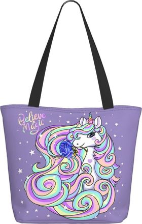 AOOEDM Cartoon Unicorns Horse Ladies Shopping Bag 13x11x7in.The Perfect ValentineS Day Gift.It Is The Best ValentineS Day Gift For Mom, Daughter, Wife,Etc