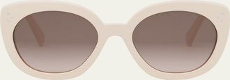 Celine Bold 3 Dots Acetate Butterfly Sunglasses