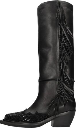 Alma En Pena I240706 Combi Cowboy Boot - Dames - Cowboylaarzen - Zwart - 36 EU - Leer - Schoenen