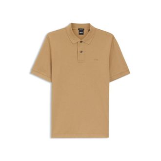 BOSS Pallas polo shirt in cotton piqu&eacute; with embroidered logo