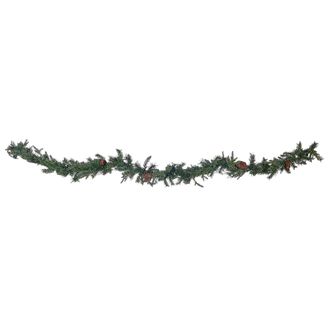 Beliani Beliani - Guirnalda Led Artificial De Navidad 270 Cm Decoraci&oacute;n De Pared Verde Kamerun
